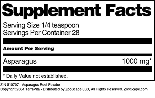 Miniatura 3 de Polvo de raíz de espárragos (1 oz, ZIN 510707)