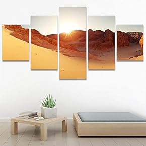 SIGNWIN 5 Panel Canvas Wall Art Modern Art...