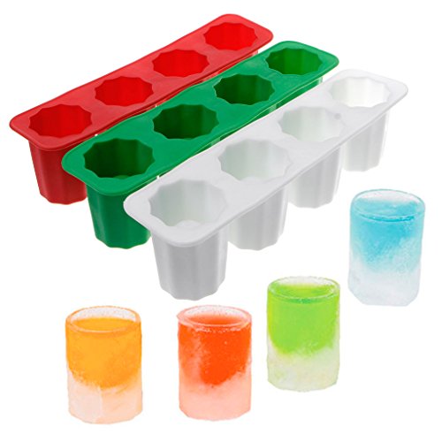 Molde de silicona para cubos de hielo en forma de copa 4 unidades miniatura 2