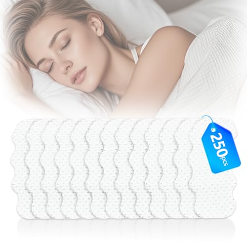 #VerdientProvisionen<br>250 Stück Weiße Mundpflaster gegen Schnarchen Mundband für Nasenatmung Anti Schnarch Schlafpflaster und Mund Tape Mundpflaster Schlafen Verbesserter Nachtschlaf