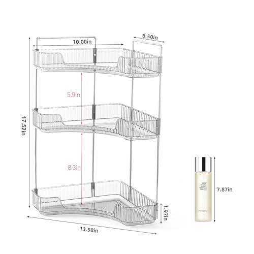 Plateau de rangement comptoir pour coiffeuse de salle de bain