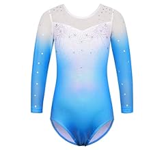 Body Ginnastica Bambina HUAANIUE - Senza Maniche, Blu-Viola, Taglie 3-12 Anni - Foto 4