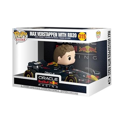 Funko Pop! Rides Super Deluxe: Racing - Max Verstappen z RB20 - Wyścigi - kolekcjonerska figurka winylowa - pomysł na prezent - oficjalny towar - zabawki dla dzieci i dorosłych - Fani wyścigów