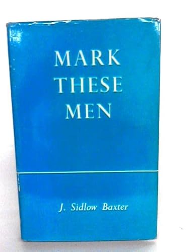 Mark These Men B000O2VESG Book Cover
