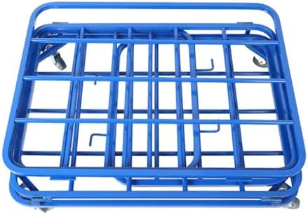 Heavy-Duty Sports Ball Storage Rack with Wheels - Rolling Basketball and Football Equipment Cart, Holds 25+ Balls, Metal Bin Organizer, 90x70x80cm, Ideal for Home & Gym