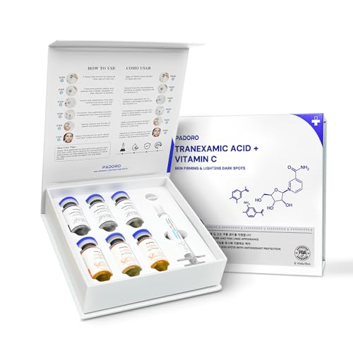 Tranexamic Acid + Vitamin C Facial Serum, Contains Vitamin B12, N...