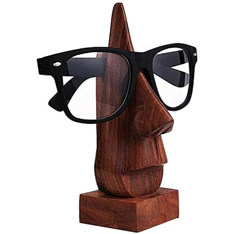 Iblay Wooden 1 Piece Spectacle Holder, Eyewear Holder, Eyeware Retainer Holder, Sunglasses Stand, Goggles Holder Perfect for Family Cover