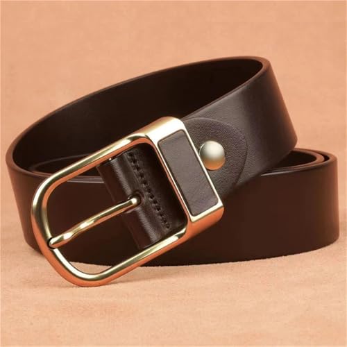 Men's Genuine Leather Buckle Jeans Leather Casual Belts Business Cowboy Designer Waistband3