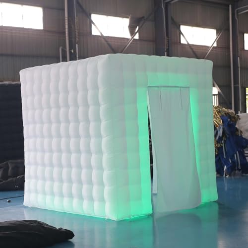SAYOK Inflatable Photo Booth Enclosure, Inflatable Booth, 360 Photo Booth Backdrop 8.2x8.2ft Portable 16 Colors Led Dimmable Shooting Photobooth Tent Kit for Advertising, Bars, Shopping Malls, Events - Image 9