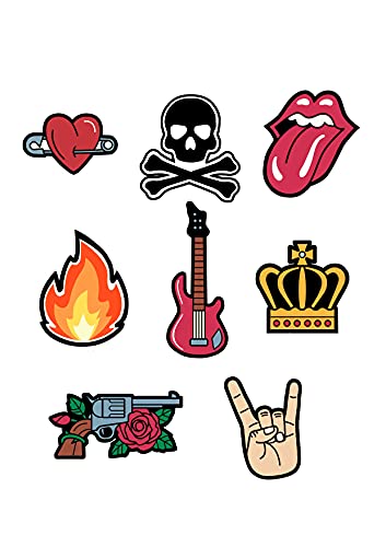 8 parches rodillera infantil serigrafiados para planchar en la ropa. Aplicaciones termoadhesivas para reparar y decorar pantalones, chaquetas, jerseys, mochilas, batas, etc. (6492)