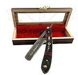 Strong Edges Hand Made Damascus Steel Straight Razor Folding Razor With Shaving Ready Classic Barber