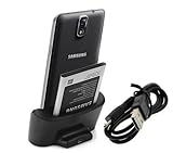  Negro Cargador Base Dock docking station Para Samsung Galaxy note 3 III N900 N9005 N9000