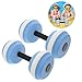 Milisten Light Weight Dumbbells Water Aerobics 2 Pack Floating Dumbbell Set Water Resistance for Pool Fitness
