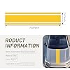 Bawkars 2 PCS Car Hood Racing Stripes Decals, Waterproof Racing Stripe Vinyl Body Decal Wrap, Self-Adhesive Exterior Decoration Cover Scratches Accessories, Universal for Most Cars (Yellow) #1
