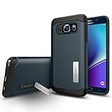 Spigen Slim Armor Galaxy Note 5 Case with Air Cushion Technology and Hybrid Drop Protection for Galaxy Note 5 2015 - Metal Slate