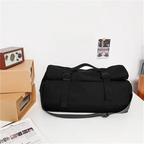 Travel Duffels Outdoor Travel Large Capacity Hiking Bag Men's Handheld Shoulder Bag Business Travel Bag(Black)2