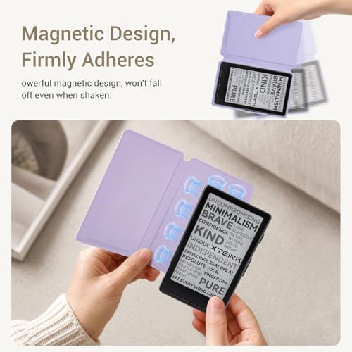 Image of CoBak Magnetic Case for XTEINK X4, Ultra-Lightweight Protective Cover for Xteink X4 E-Reader, Secure Magnetic Attachment(Lilac Purple)