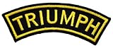 Triumph Motorcycles Racing Vintage Biker Curve Label t Shirt BT16 Iron on Patches