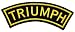 Triumph Motorcycles Racing Vintage Biker Curve Label t Shirt BT16 Iron on Patches