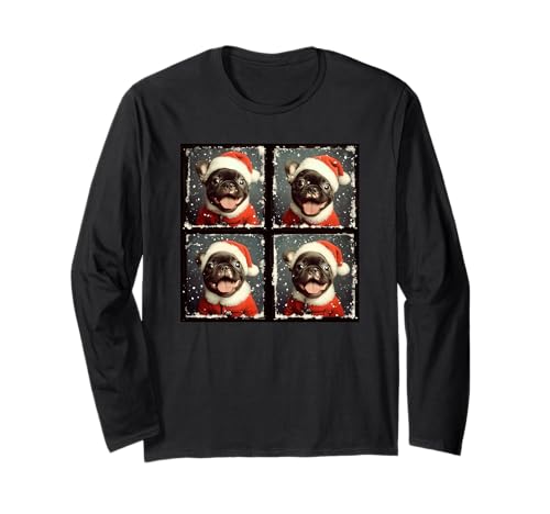 Frenchie Puppy Men Kids Women Christmas French Bulldog Long Sleeve T-Shirt