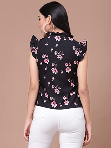 Image of OOMPH! Women's Crepe Floral Relaxed Fit Shirt