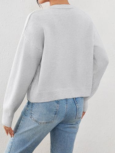 Image of Ibeauti Cropped Cardigan Sweaters for Women 2026 Trendy Spring Y2k Outfit Long Sleeve Button up Open Front Short Knit Sweater