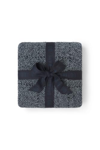 Image of Barefoot Dreams CozyChic Puppy Plaid Stroller Blanket, Indigo Multi, 30 inchx40 inch