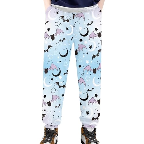 Kids Casual Sweatpants Athletic Trackpants for Teen Boys Girls Loose Fit Plus Size Jogger Sweatpant with Pockets