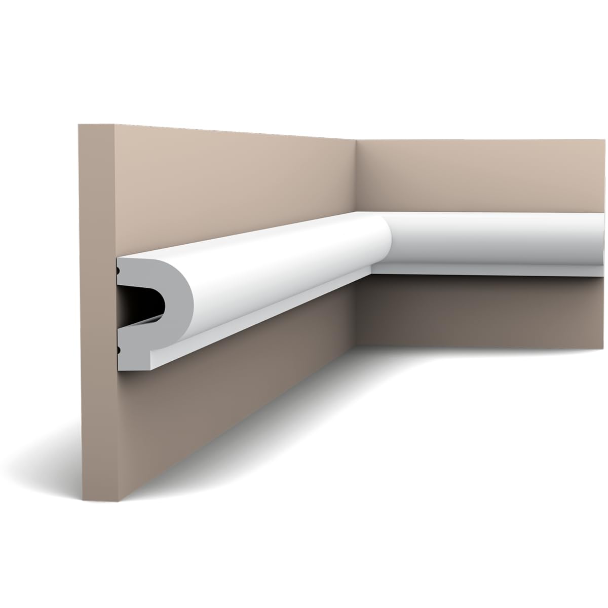 Barra redonda para cuadros P8060 crea paneles de pared elegantes en comedores modernos
