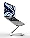 Produktbild LULULOOK Faltbar Laptop Ständer mit 360° Drehbarer Basis, Verstellbar Laptop Halterung für Schreibtisch, All Aluminium Notebook Ständer für MacBook pro 2023, MacBook Air, Allen Laptops 10-17", Silber