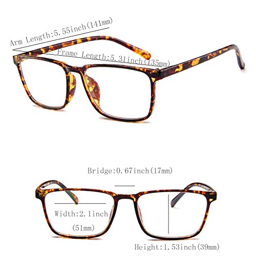 Image of oriopxic Distance Glasses For Men Women -1.00 Lightweight Nearsighted Myopia Glasses