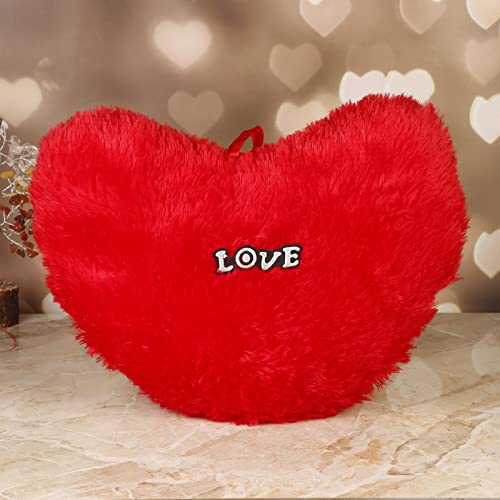 Image of 32cm Red Love Heart Pillow Soft Toy for Kids Couple Gift Plush ToysCuddly Stuffed Cute Loving Present Plushie Safe & Huggable Gifts for Friends, Babies Boys & Girls