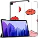 Produktbild Hülle für Samsung Galaxy Tab A7 10,4-Zoll-Tablet 2020 (sm-t500 / t505 / t507), Nahtloses Muster Rot Rosa Lippen Auf Mehrwinkel-Standabdeckung Mit Auto Wake/Sleep