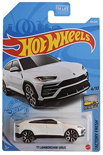 Hot Wheels '17 Lamborghini Urus, [Bianco] 64/250 Factory Fresh 4/10
