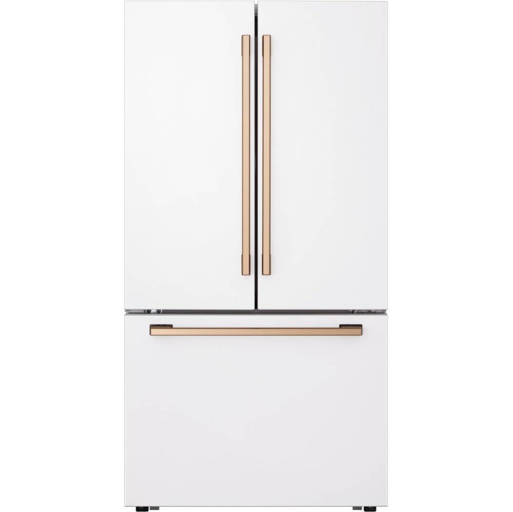 LG Studio 27 cu. ft. Smart Counter Depth 3-Door French Door Refrigerator in Essence White with Water and Ice SRFB27W3