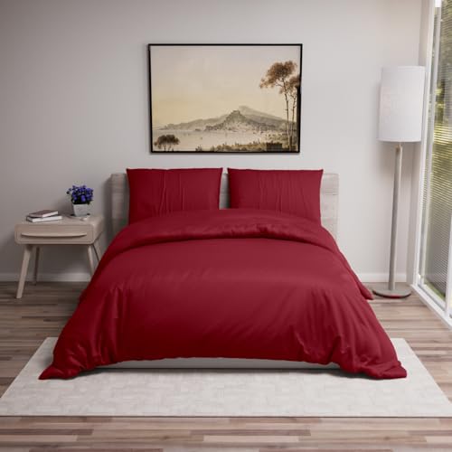 Dreamzie - Housse de Couette 200x200 avec 2 Taies Oreiller 65x65 - Parure de Lit Adulte 3 pièces...