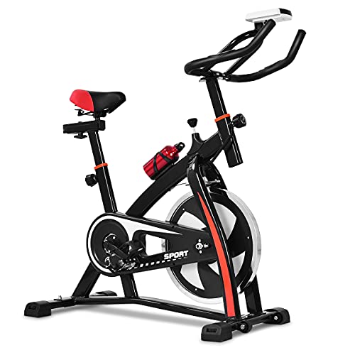 🚴‍♀️Design Regolabile: L'altezza del sedile (82-92 cm) e l'altezza del manubrio per la frequenza cardiaca (106-116 cm) possono essere regolati liberamente per adattarsi alle esigenze e alle altezze degli utenti.