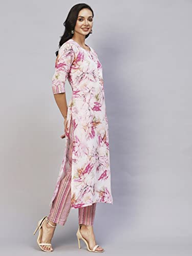 Image of ANNI DESIGNER Cotton Blend Womens Kurta Set