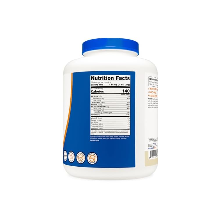 Nutricost Isolate Whey Protein Powder, Vanilla, 5 pounds - Image 6