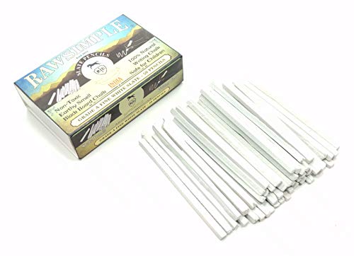 Rawsimple Grade A Fine White Slate 50 Pencils (Set of 50 pencils)