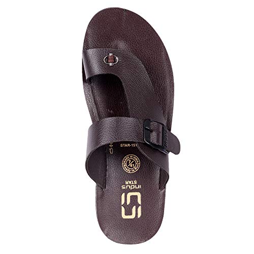 Buy Indus Men's Synthetic Black Flip Flop (9) at Amazon.in
