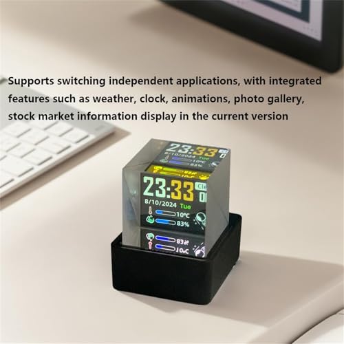 Reloj de escritorio con estaciones meteorologicas WiFi digitales 8