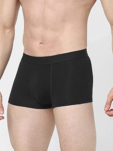 Image of dockstreet Ultra Soft, 100% Cotton Smooth Boxer Brief Comfortable Stretchable /Soft Fabric Brief Trunk Styled Underwear for Men