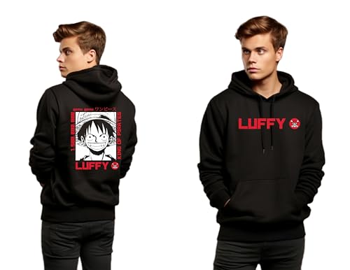 Image of Be Crazy Anime Printed Black Hoodie /Graphic Printed Hoodie /Hoodie for Men & Women /Warm Hoodie /Unisex Hoodie