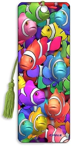 3D Clown Fish bookmark featuring the artwork of Royce B McClure - by Artgame (Clown School) image 4