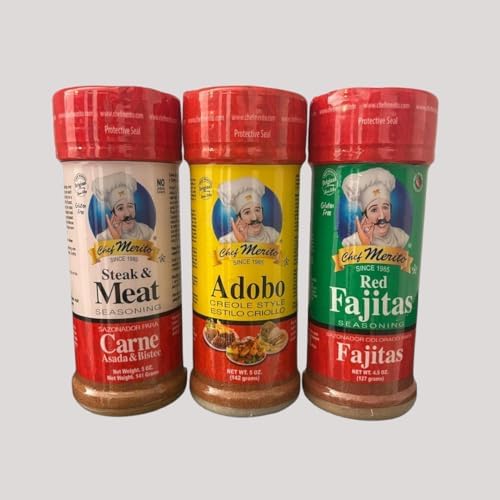 Chef Merito Carne Asada Meat Seasoning, 14 Ounce (Pack of