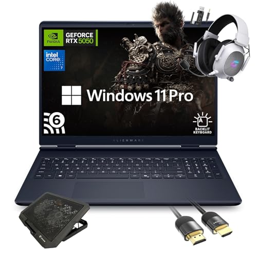 Dell Alienware 16 Aurora AC16250 �Q�[�~���O�m�[�g�p�\�R���AIntel Core 7 240H�ANVIDIA GeForce RTX 5050�A16�C���` WQXGA 120Hz IPS�A32GB RAM�A2TB SSD�AW