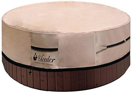 UCEDER Round Hot Tub Cover Outdoor Waterproof Spa Cover Cap(83