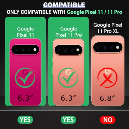 Image of TheGiftKart Tough Armor Bumper Back Cover Case for Google Pixel 11 /11 Pro | Sliding Camera Cover, Kickstand & Ring Holder | 360 Degree Protection Case Cover for Pixel 11 /11 Pro (PC & TPU, Black)