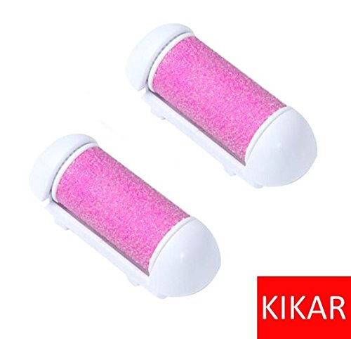 KIKAR - Set de regalo para eliminar callos y piel dura, lavable con rodillo de repuesto y cepillo de limpieza